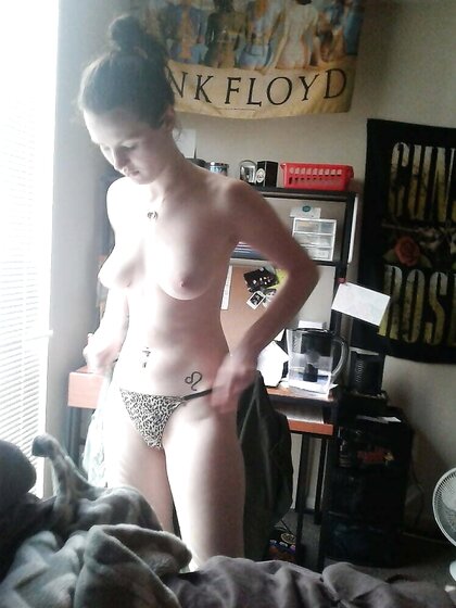 White Girl Shows Her Beauty