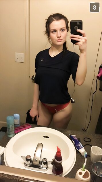 White Girl Shows Her Beauty