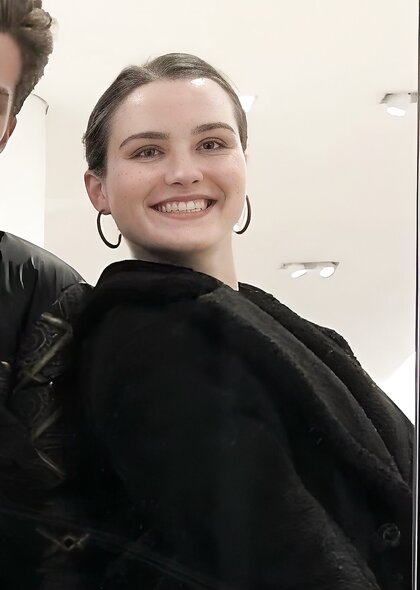 White Girl Shows Her Beauty