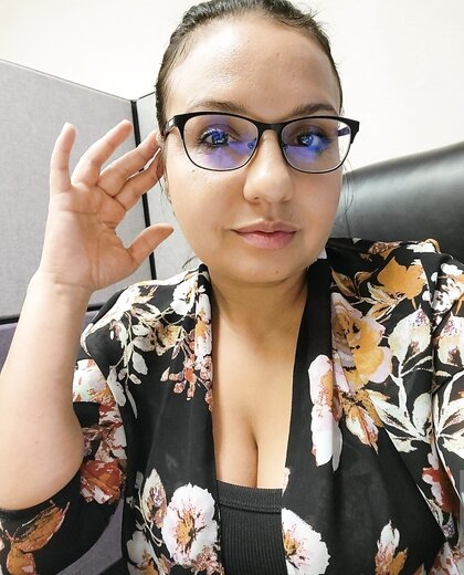 Secretary With Nice Features