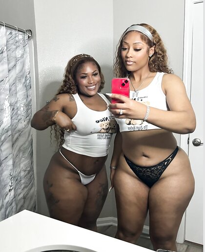 Nice Pair dark skin and light skin