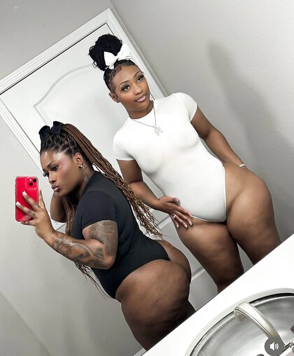 Nice Pair dark skin and light skin