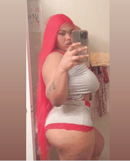 Dark skin Cuban with big ole titties and phat cat
