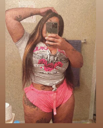 Dark skin Cuban with big ole titties and phat cat