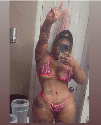 Dark skin Cuban with big ole titties and phat cat