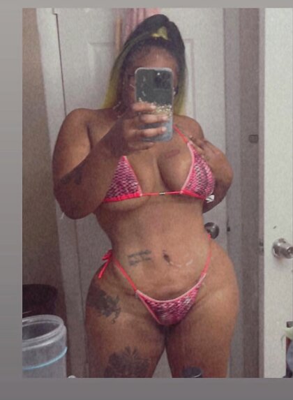Dark skin Cuban with big ole titties and phat cat