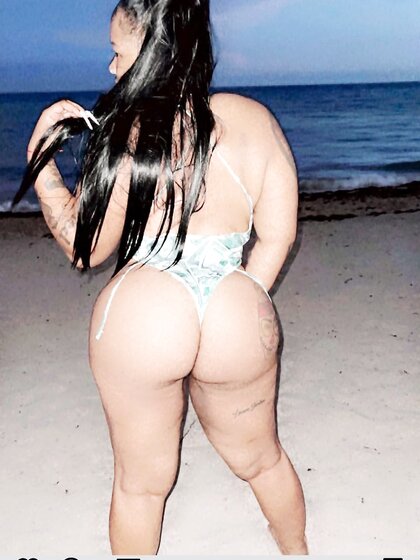 Dark skin Cuban with big ole titties and phat cat