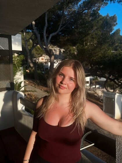 blonde slut on beach