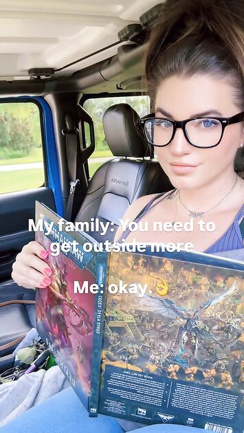 Huge tits curvy brunette Warhammer nerd