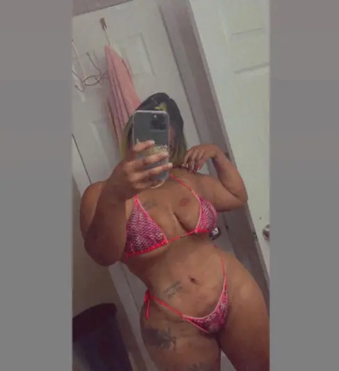 Dark skin Cuban with big ole titties and phat cat